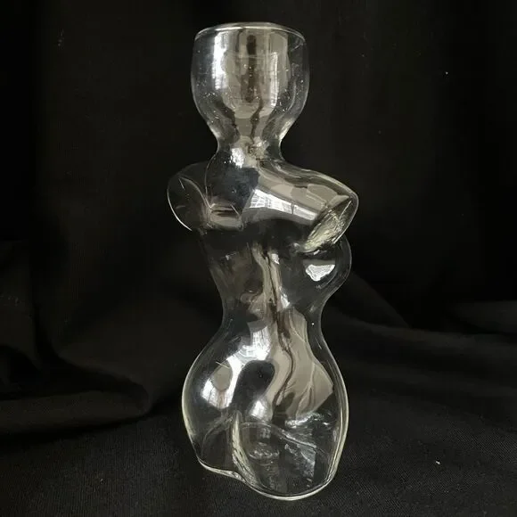 Elegant Glass Vase with Green Plant - Picture 6 of 7